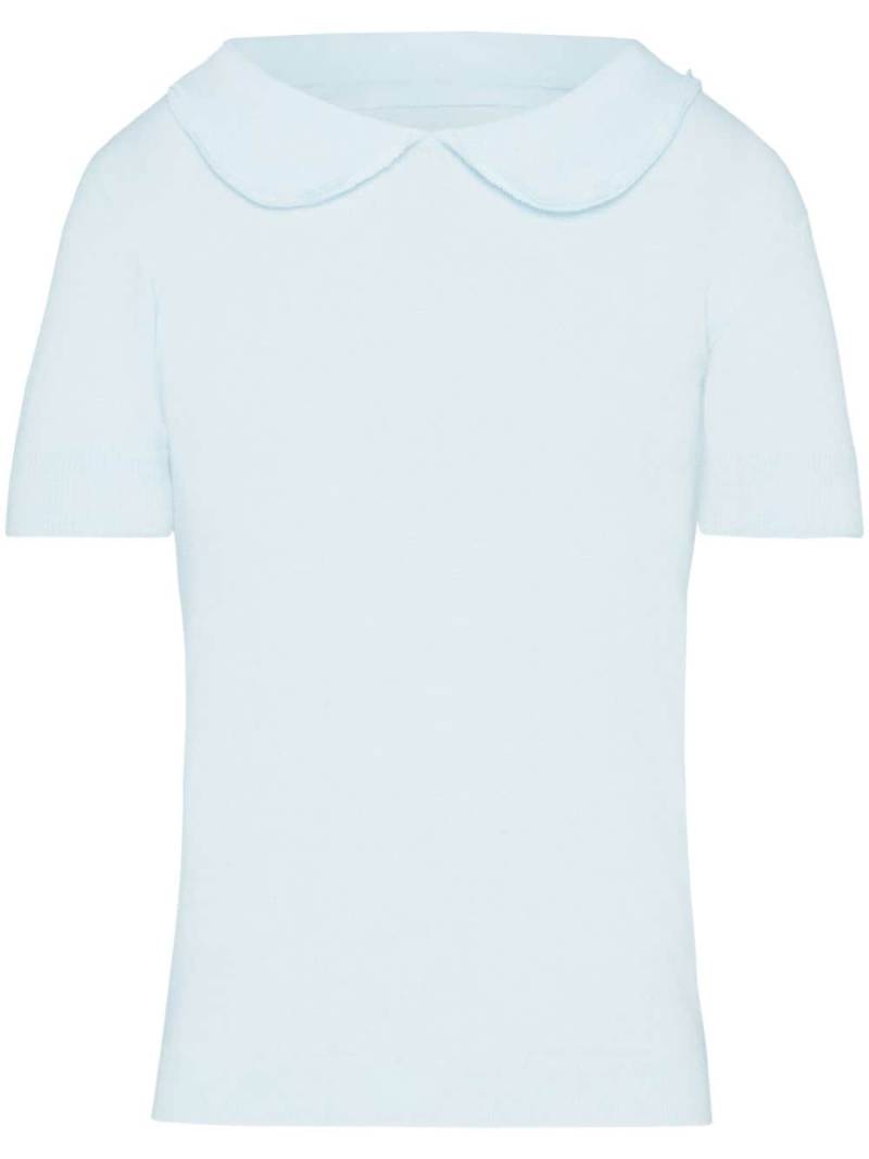 Maison Margiela wool-cashmere blend top - Blue von Maison Margiela