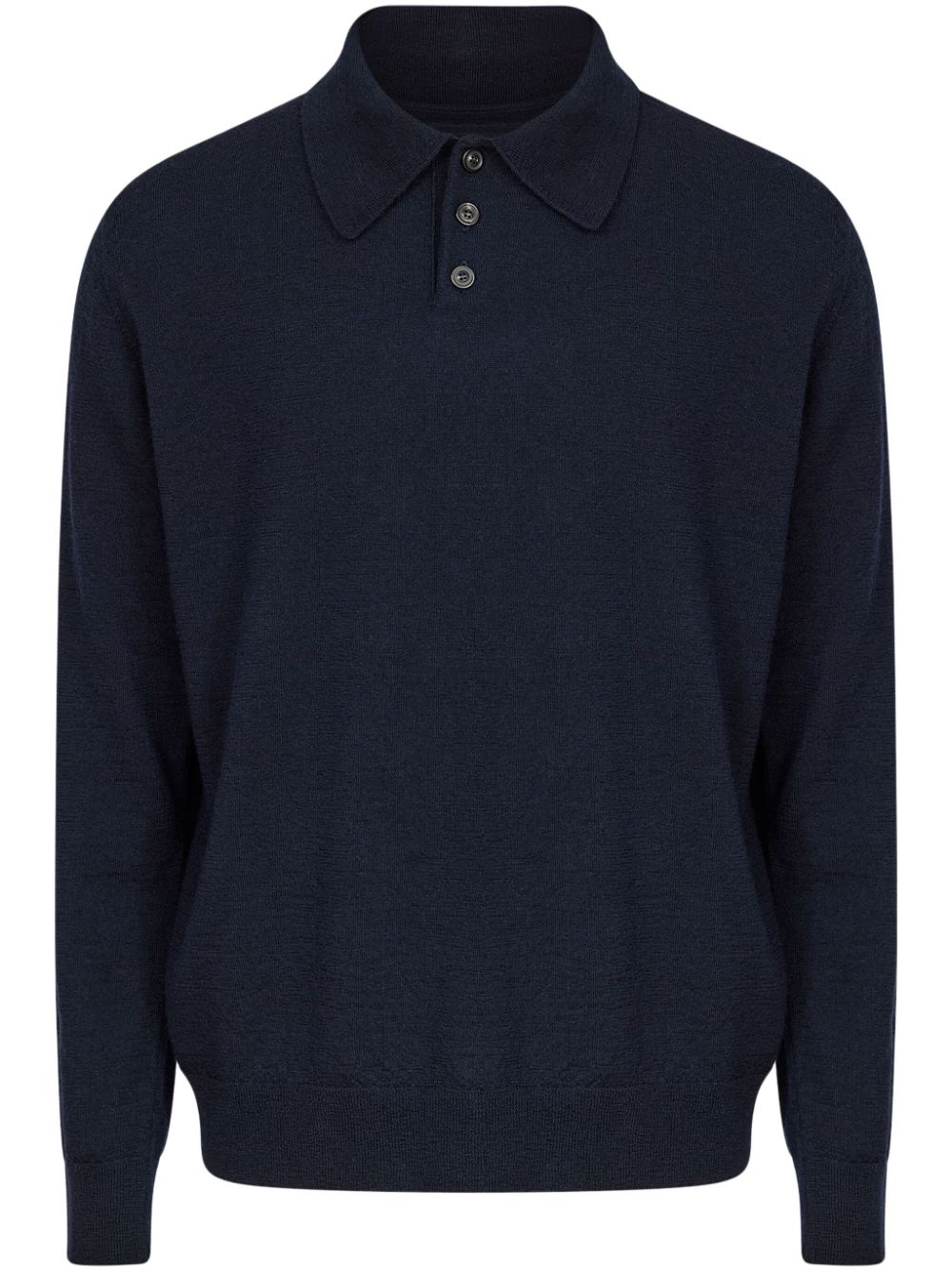 Maison Margiela wool polo shirt - Blue von Maison Margiela