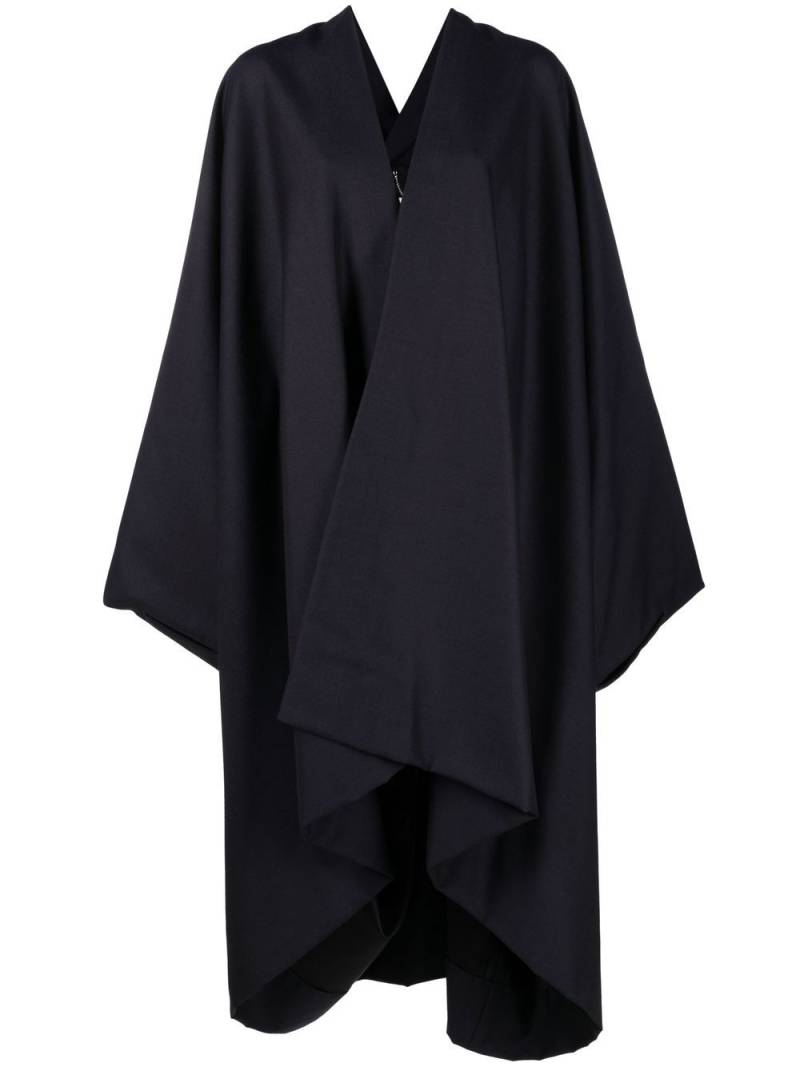 Maison Margiela mohair-blend blanket coat - Blue von Maison Margiela