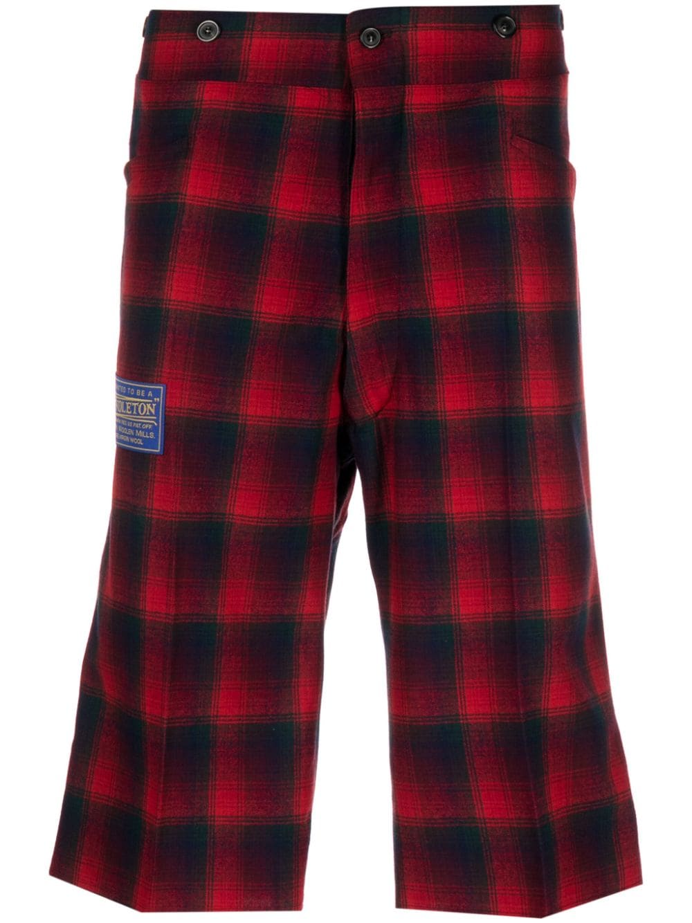 Maison Margiela x Pendleton checked bermuda shorts - Red von Maison Margiela