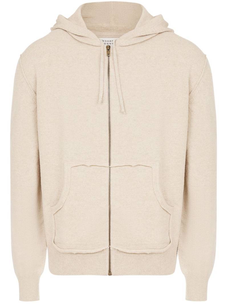 Maison Margiela zipped hoodie - Neutrals von Maison Margiela