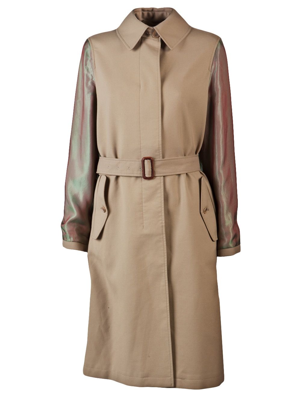 Maison Martin Margiela Pre-Owned Irridescent sleeve coat - Neutrals von Maison Martin Margiela Pre-Owned