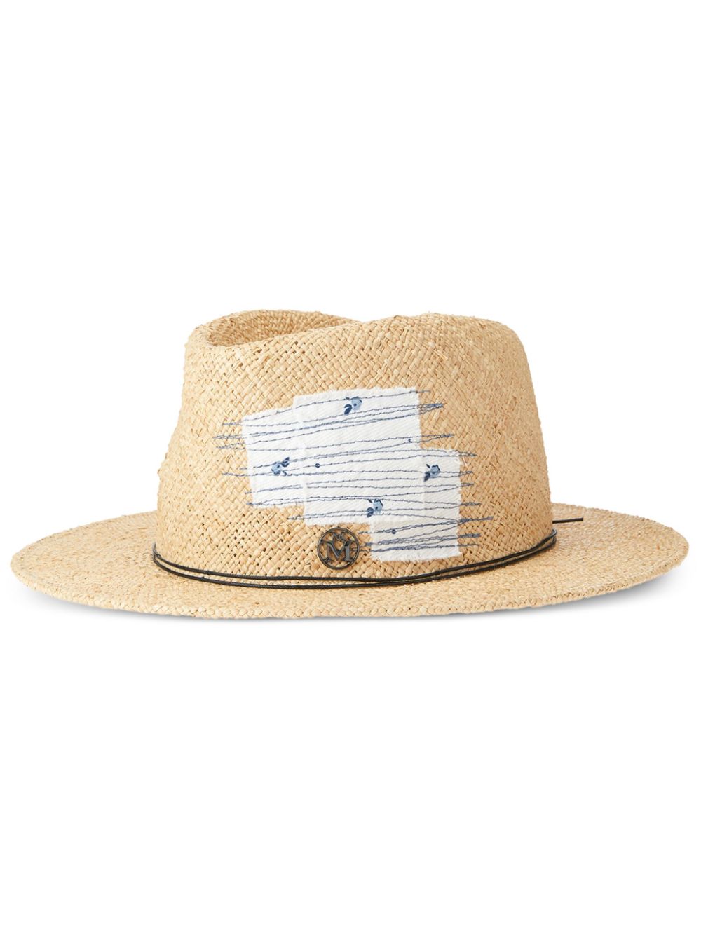 Maison Michel Andre raffia fedora hat - Neutrals von Maison Michel