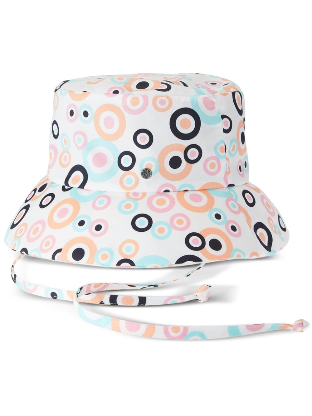 Maison Michel Angele graphic-print cotton bucket hat - White von Maison Michel