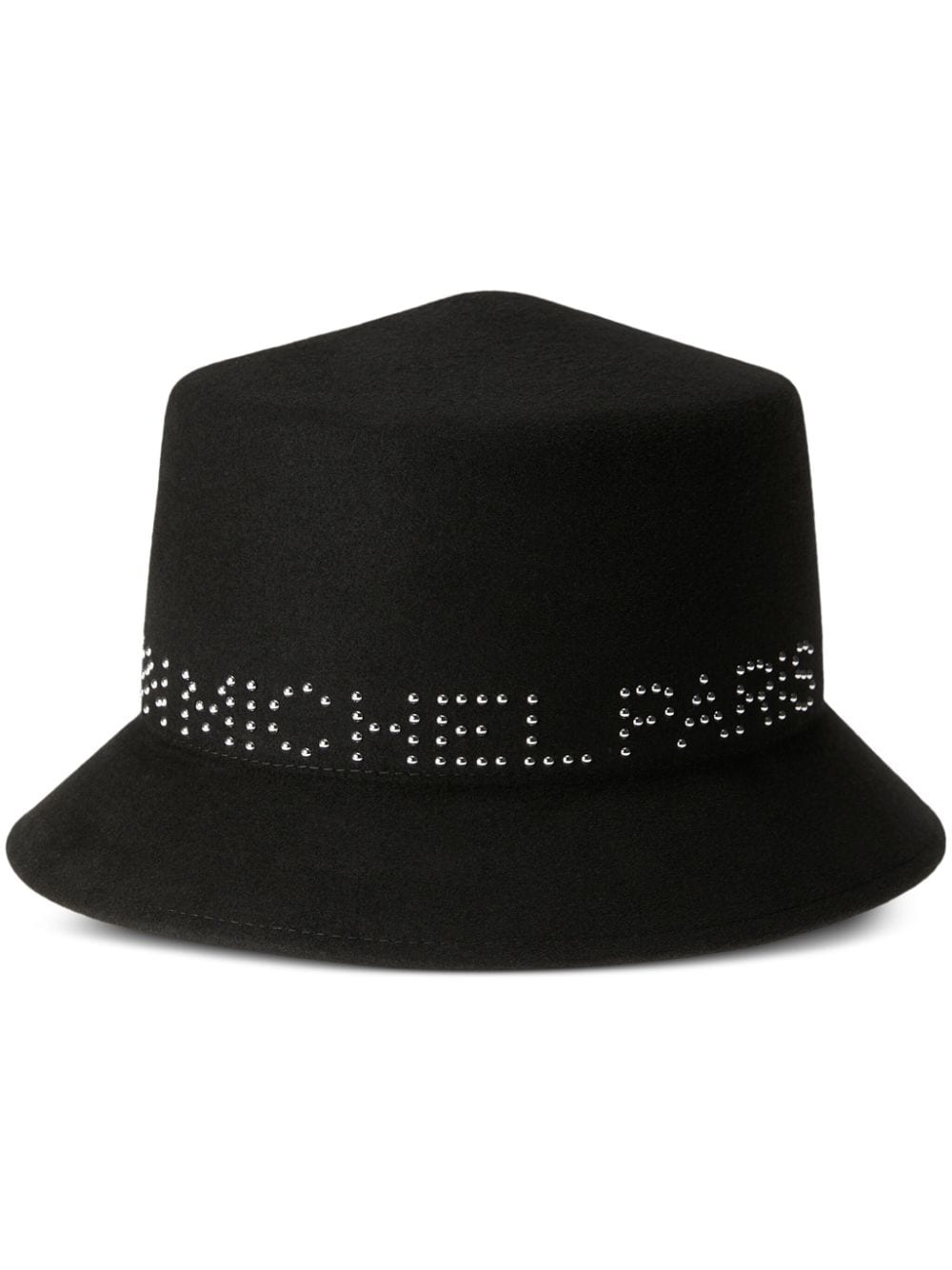 Maison Michel Arsene studded-logo bucket hat - Grey von Maison Michel