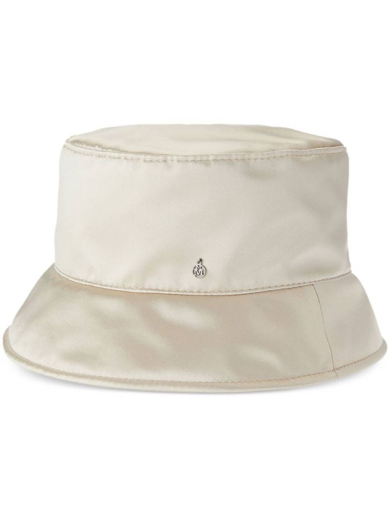 Maison Michel Axel silk-satin bucket hat - Neutrals von Maison Michel