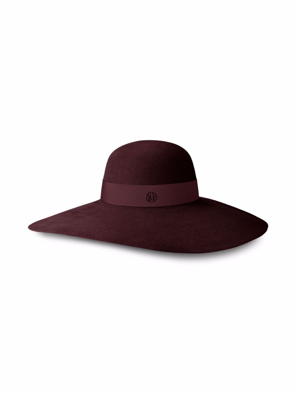 Maison Michel Blanche felt capeline hat - Red von Maison Michel