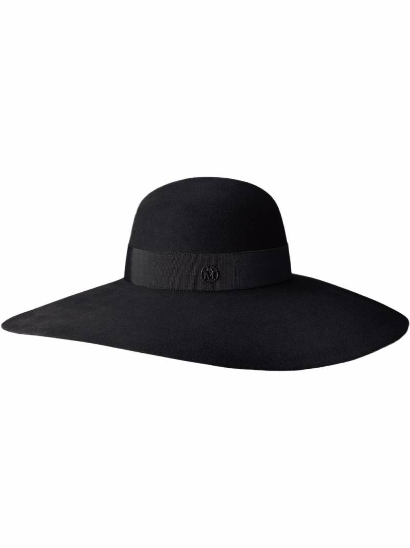 Maison Michel Blanche fur felt hat - Black von Maison Michel