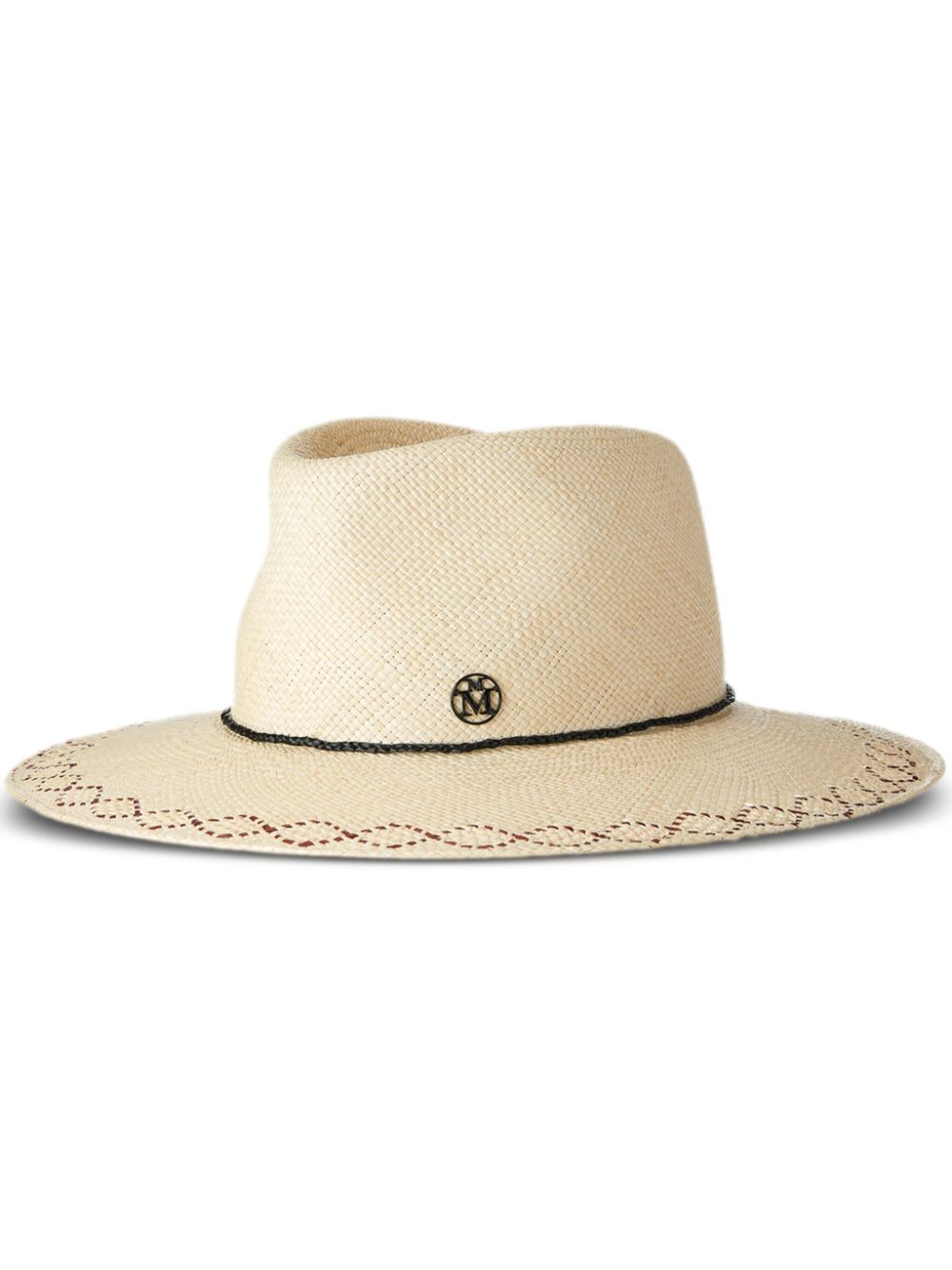 Maison Michel Charles straw fedora hat - Neutrals von Maison Michel