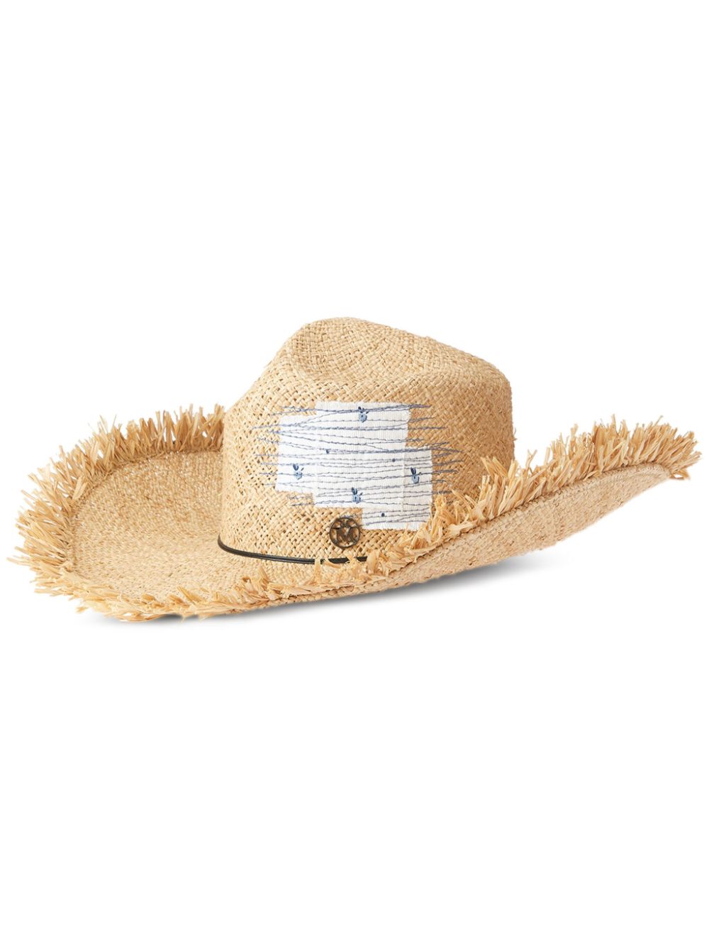 Maison Michel Clint raffia sun hat - Neutrals von Maison Michel