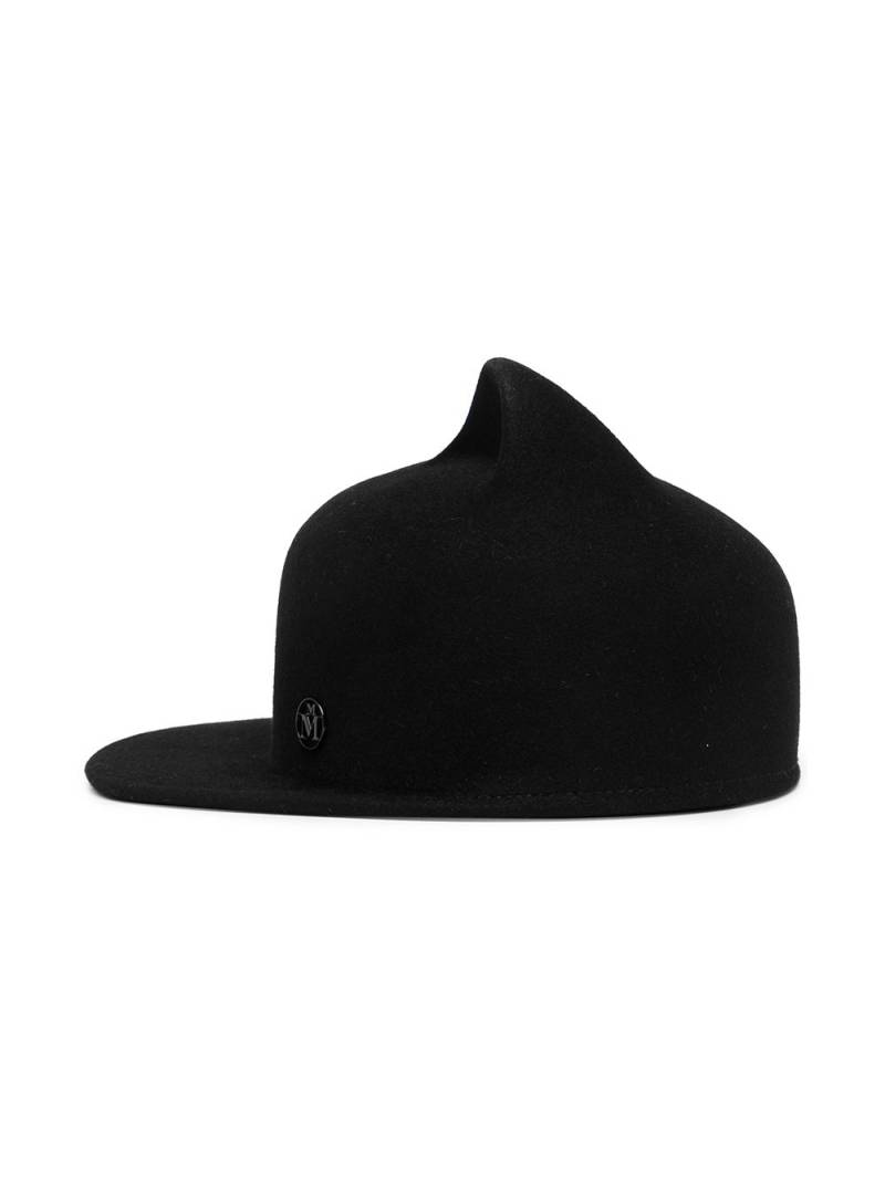 Maison Michel Jamie felt ear cap - Black von Maison Michel