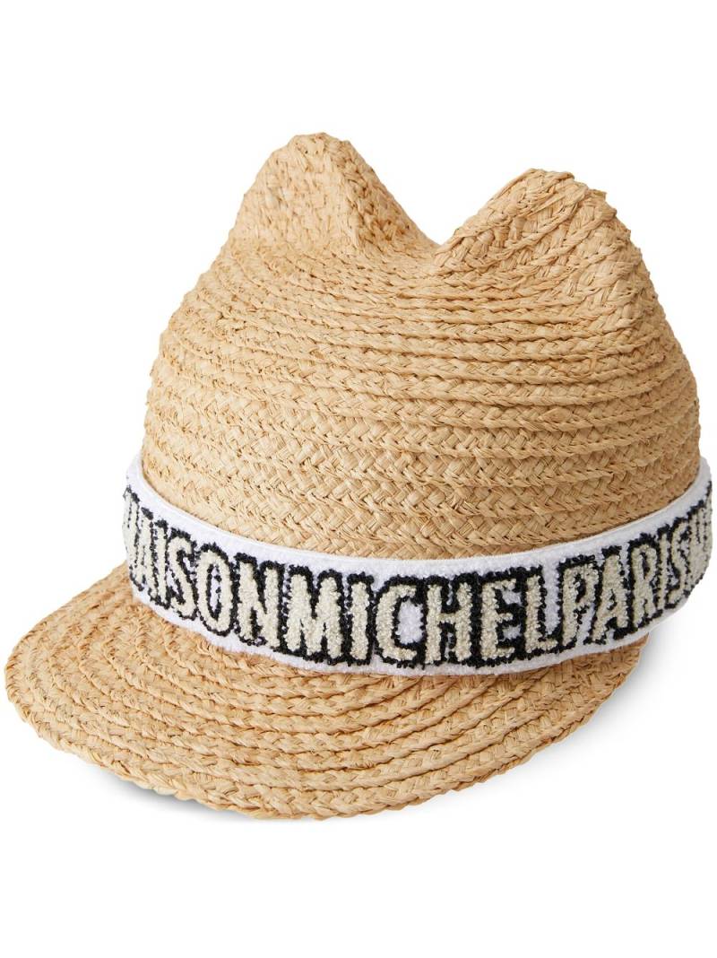 Maison Michel Jamie straw cap - Neutrals von Maison Michel