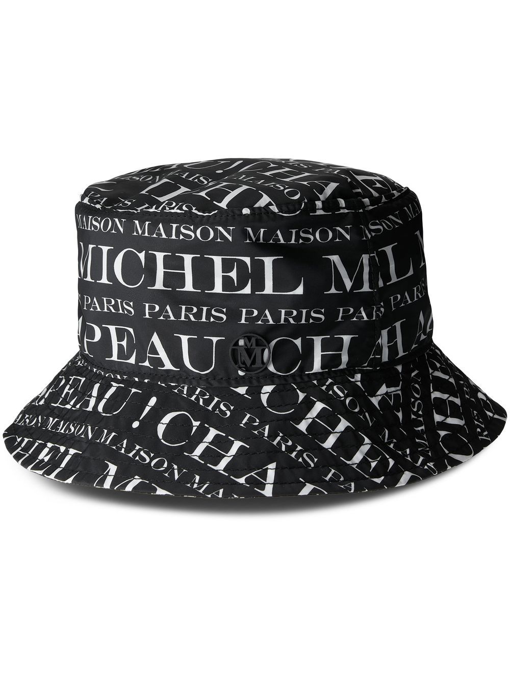 Maison Michel Jason logo-print bucket hat - Black von Maison Michel