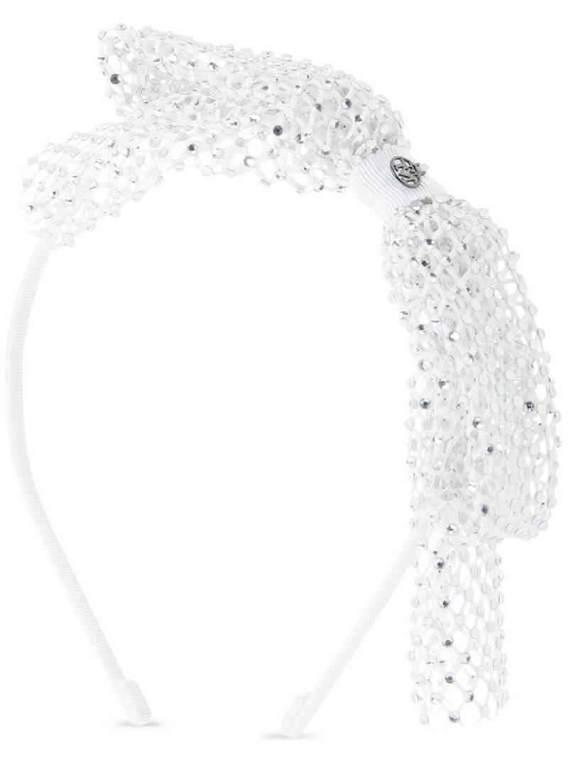 Maison Michel Kety bow-detail head band - White von Maison Michel