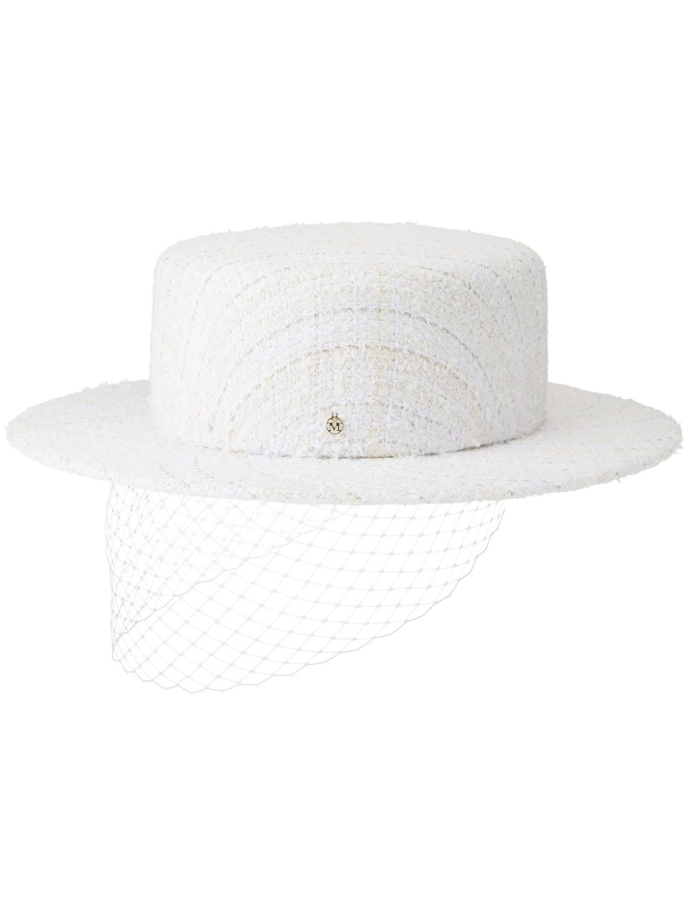 Maison Michel Kiki boater hat - White von Maison Michel