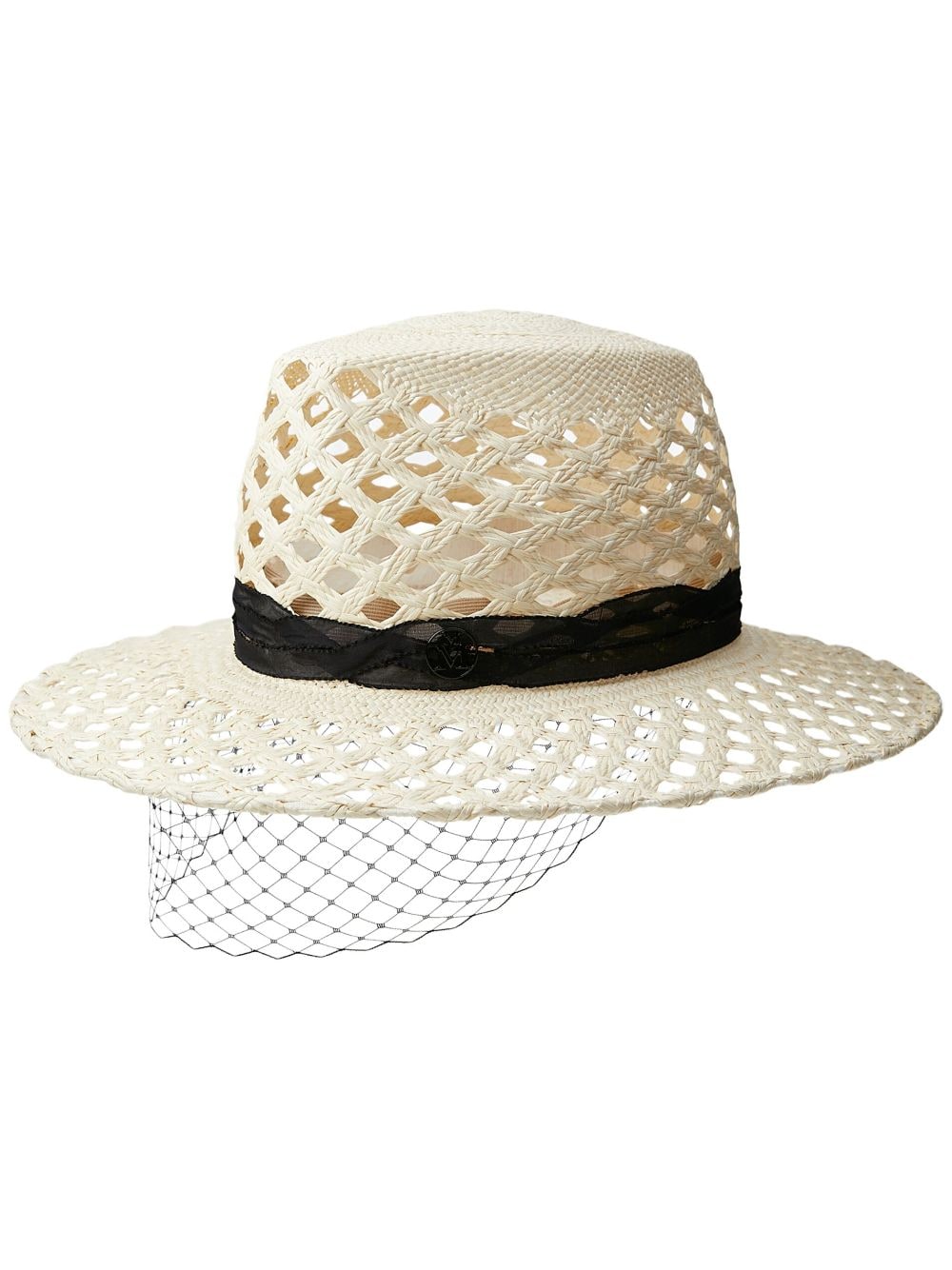 Maison Michel Kyra Veil sun hat - Neutrals von Maison Michel