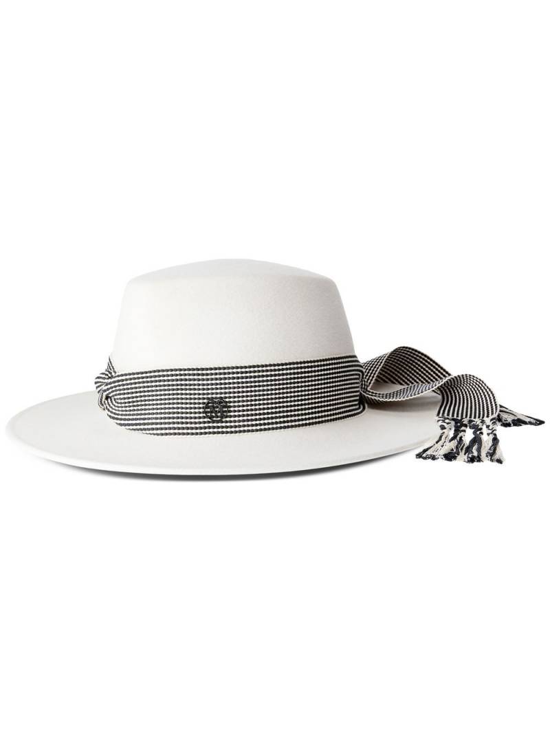 Maison Michel Kyra felt fedora hat - White von Maison Michel