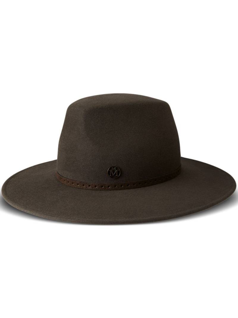 Maison Michel Kyra felt Fedora hat - Brown von Maison Michel