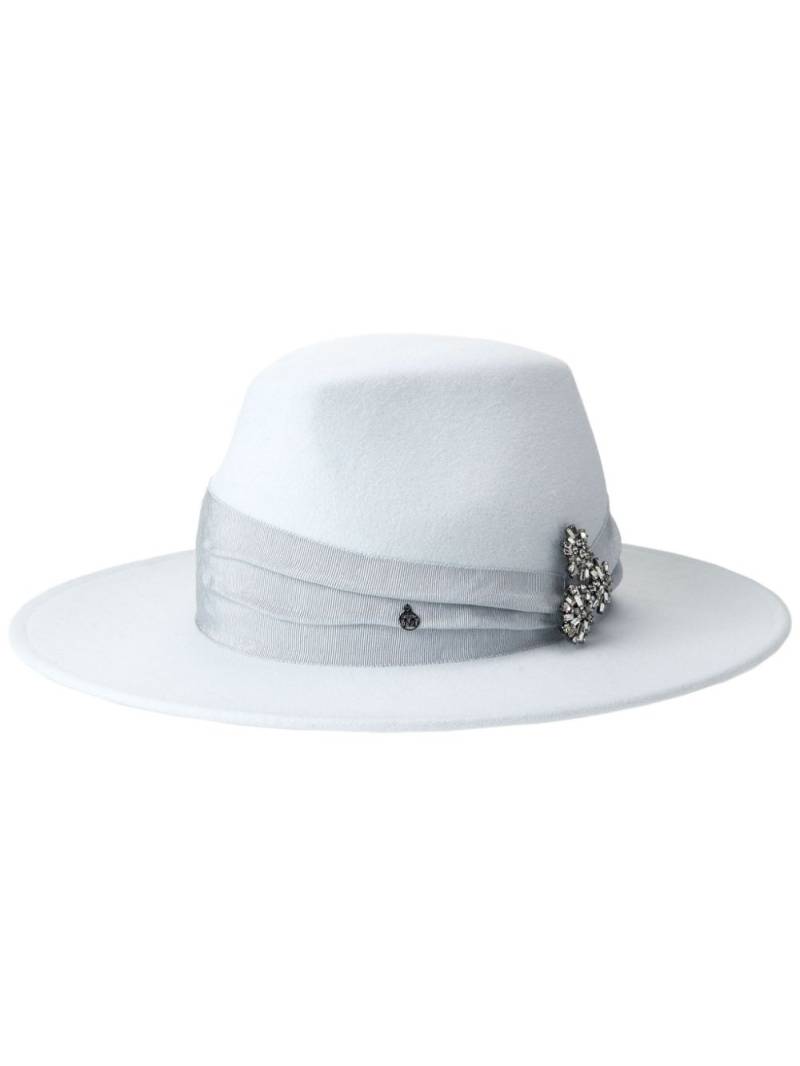 Maison Michel Kyra wool felt fedora - Blue von Maison Michel