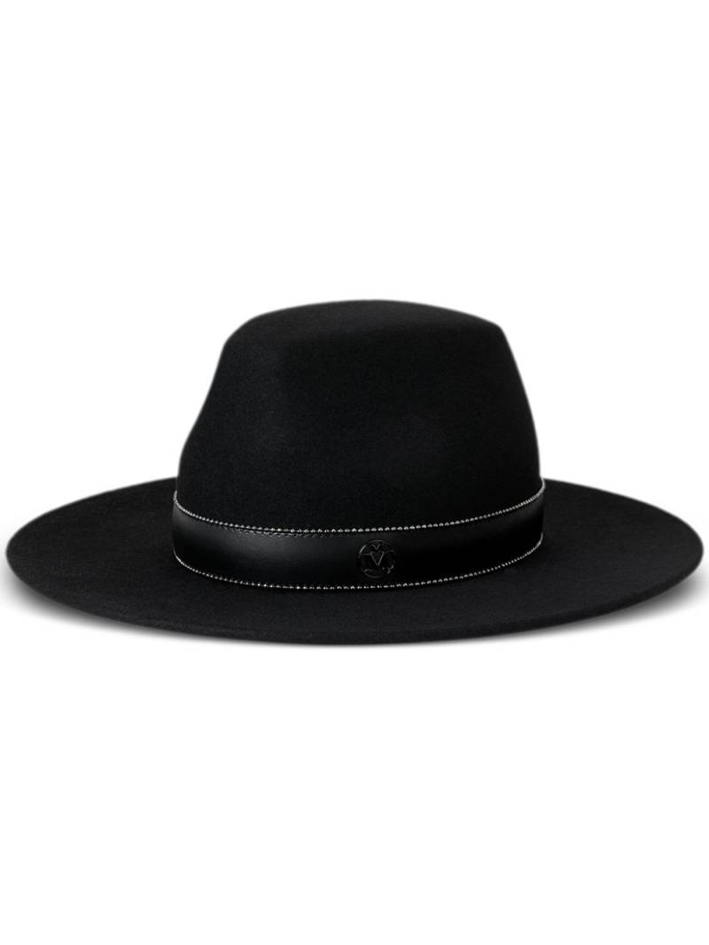 Maison Michel Kyra wool-felt fedora hat - Black von Maison Michel