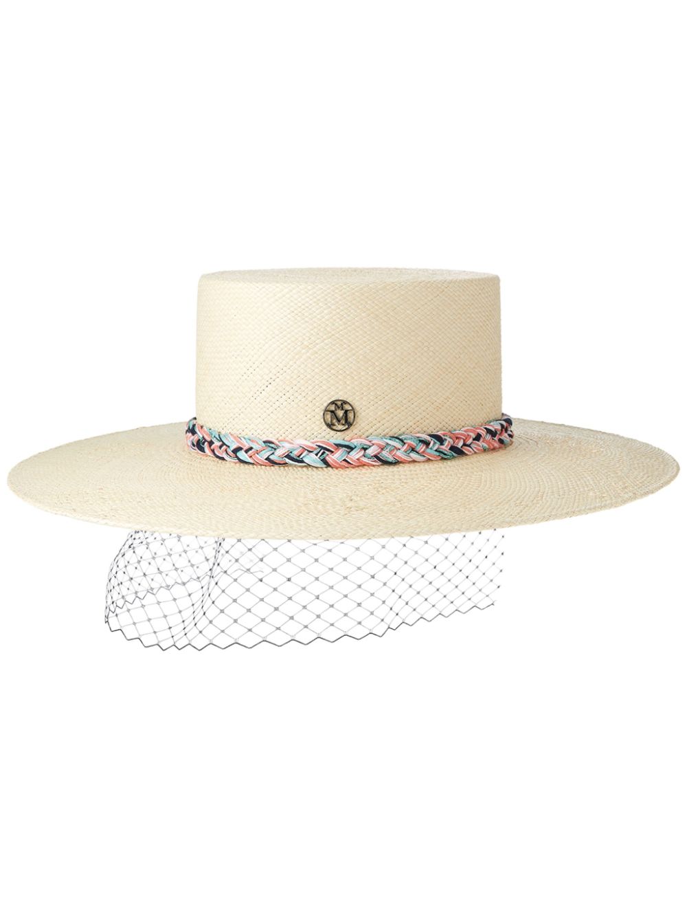 Maison Michel Lana Veil straw hat - Neutrals von Maison Michel