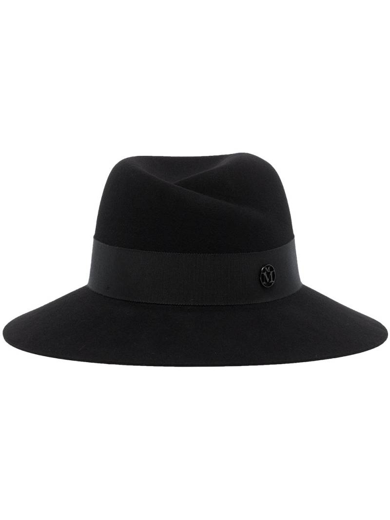 Maison Michel Virginie fedora hat - Black von Maison Michel