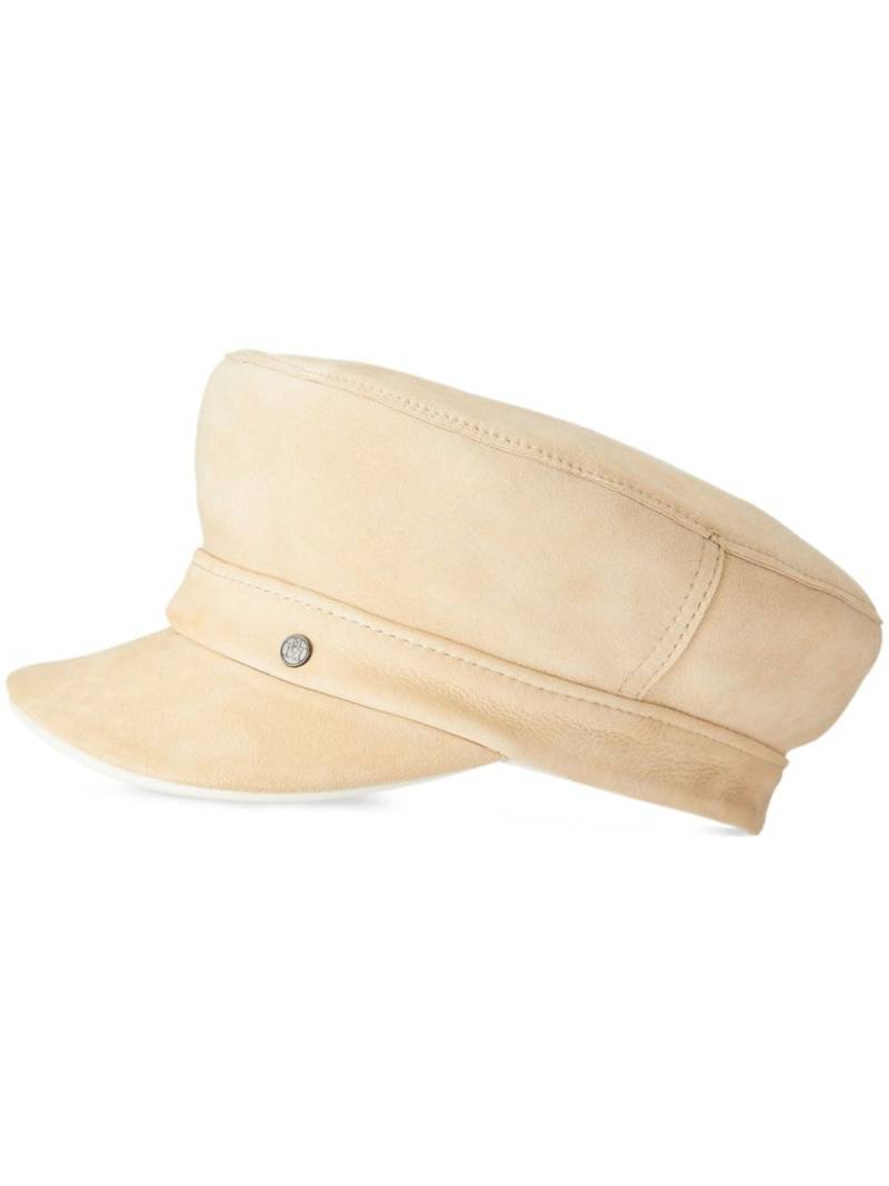 Maison Michel New Abby reversible leather cap - Neutrals von Maison Michel