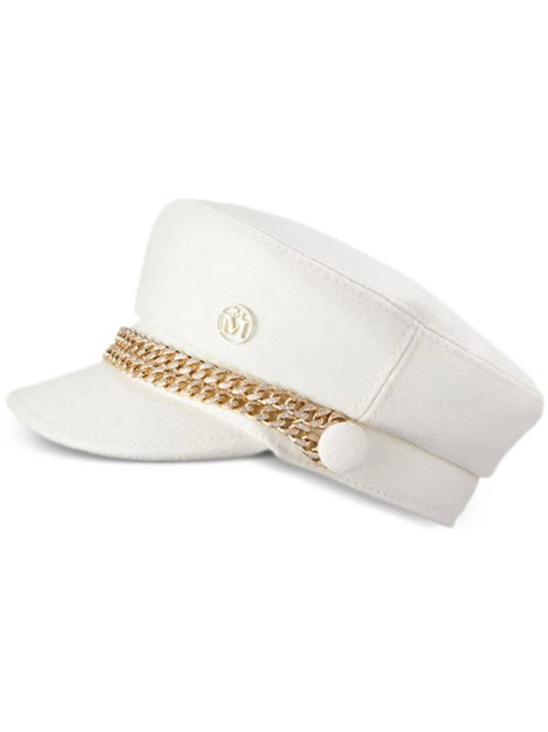 Maison Michel New Abby sailor cap - White von Maison Michel