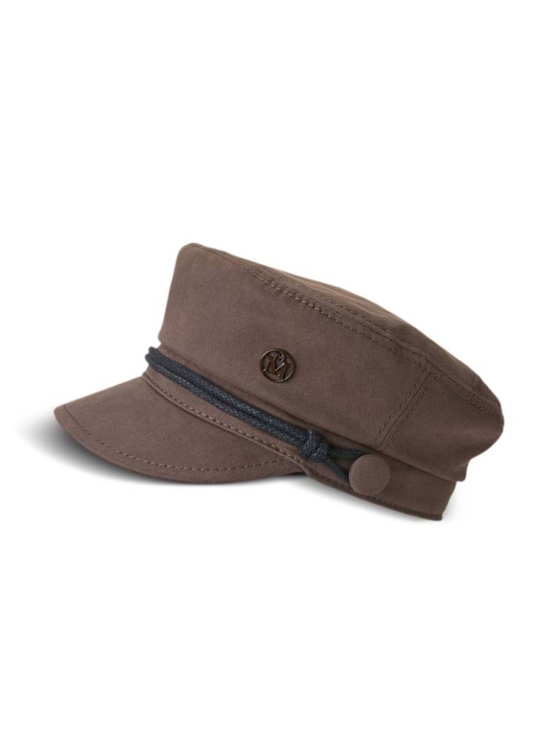 Maison Michel New Abby twill baker boy hat - Brown von Maison Michel