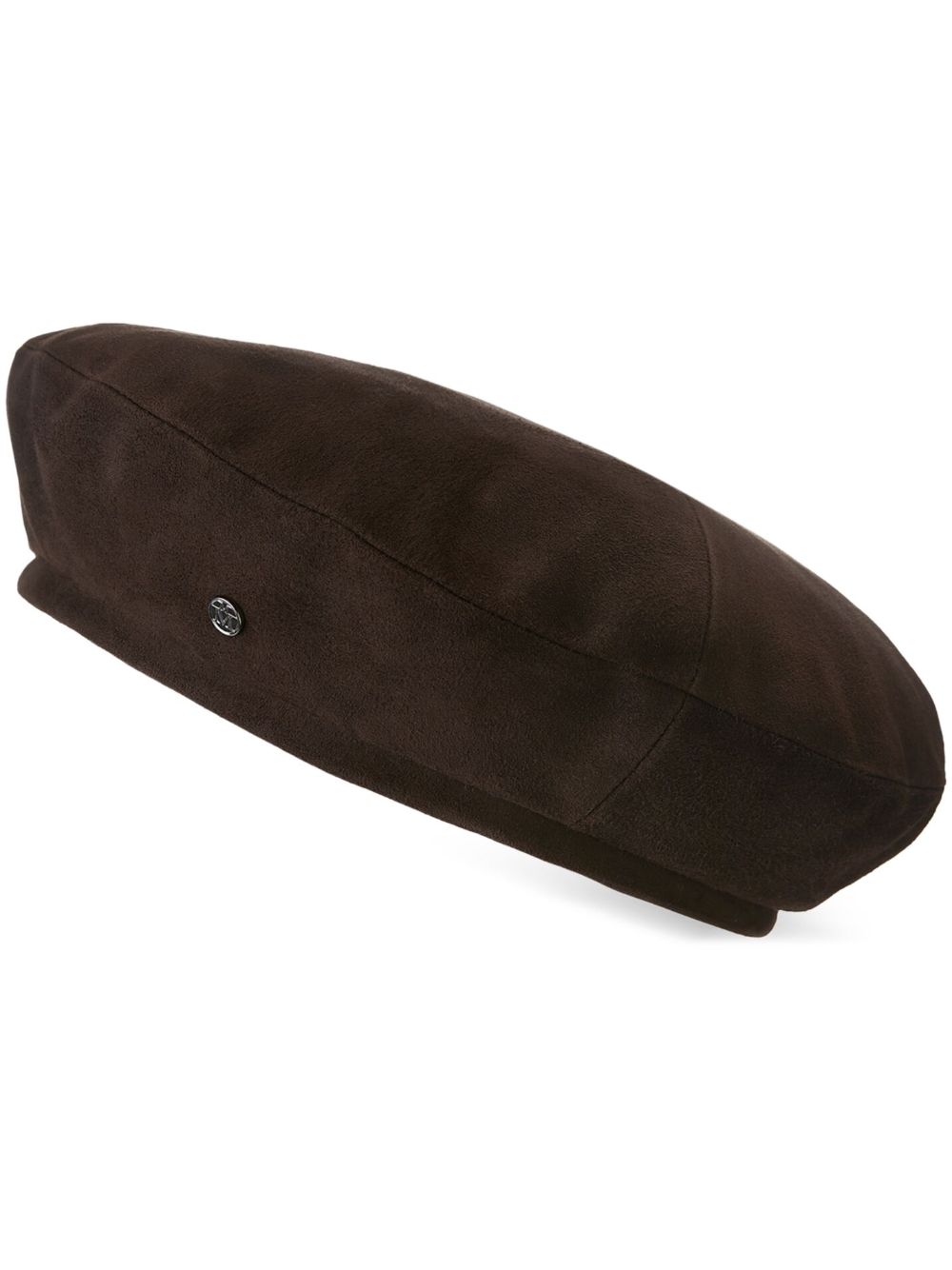 Maison Michel New Billy logo beret - Brown von Maison Michel