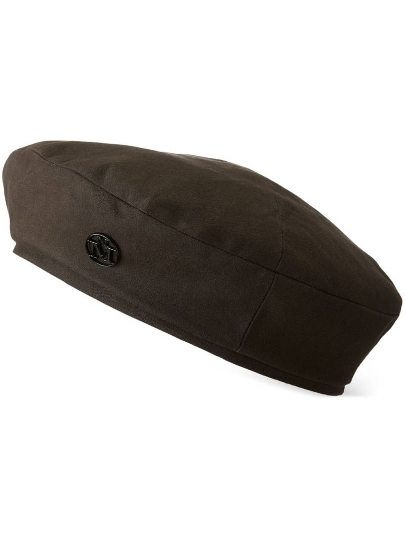 Maison Michel New Billy cotton beret - Brown von Maison Michel