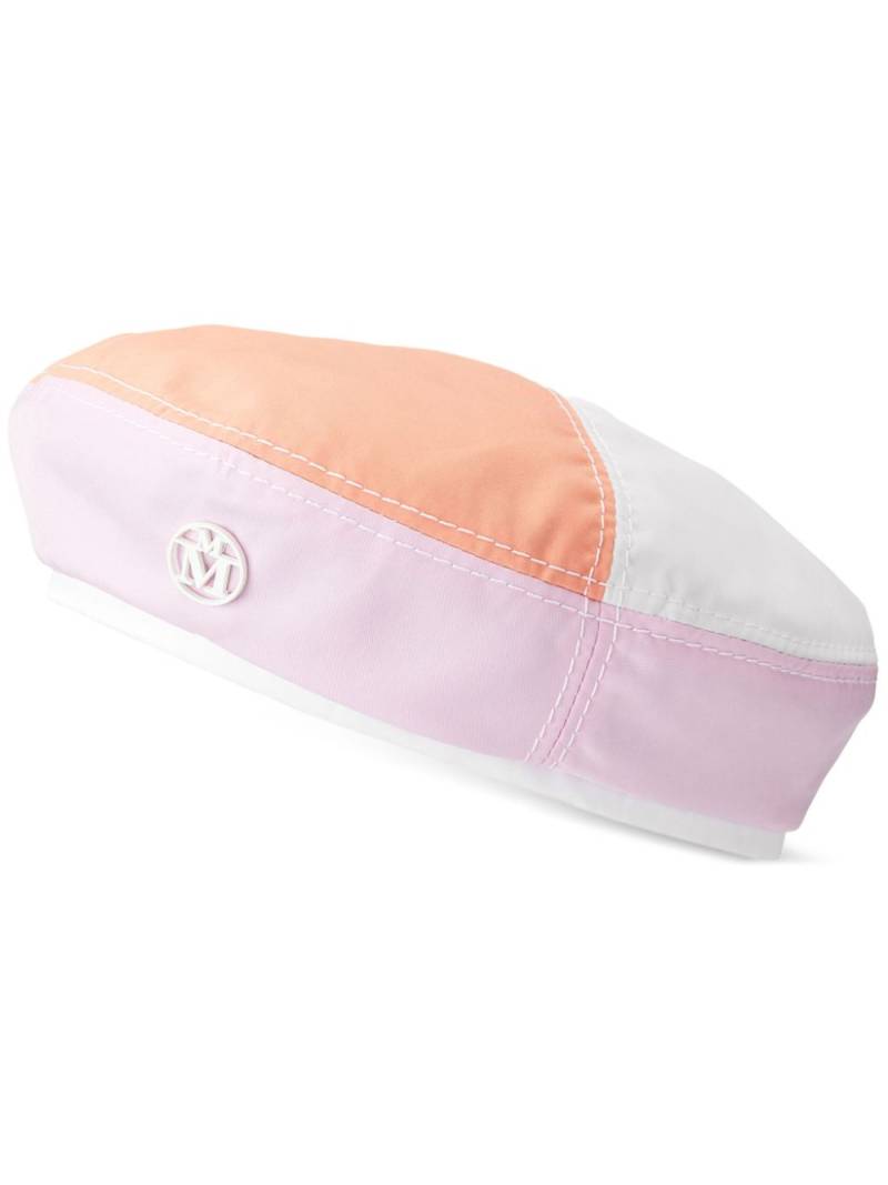 Maison Michel New Billy panelled beret - White von Maison Michel