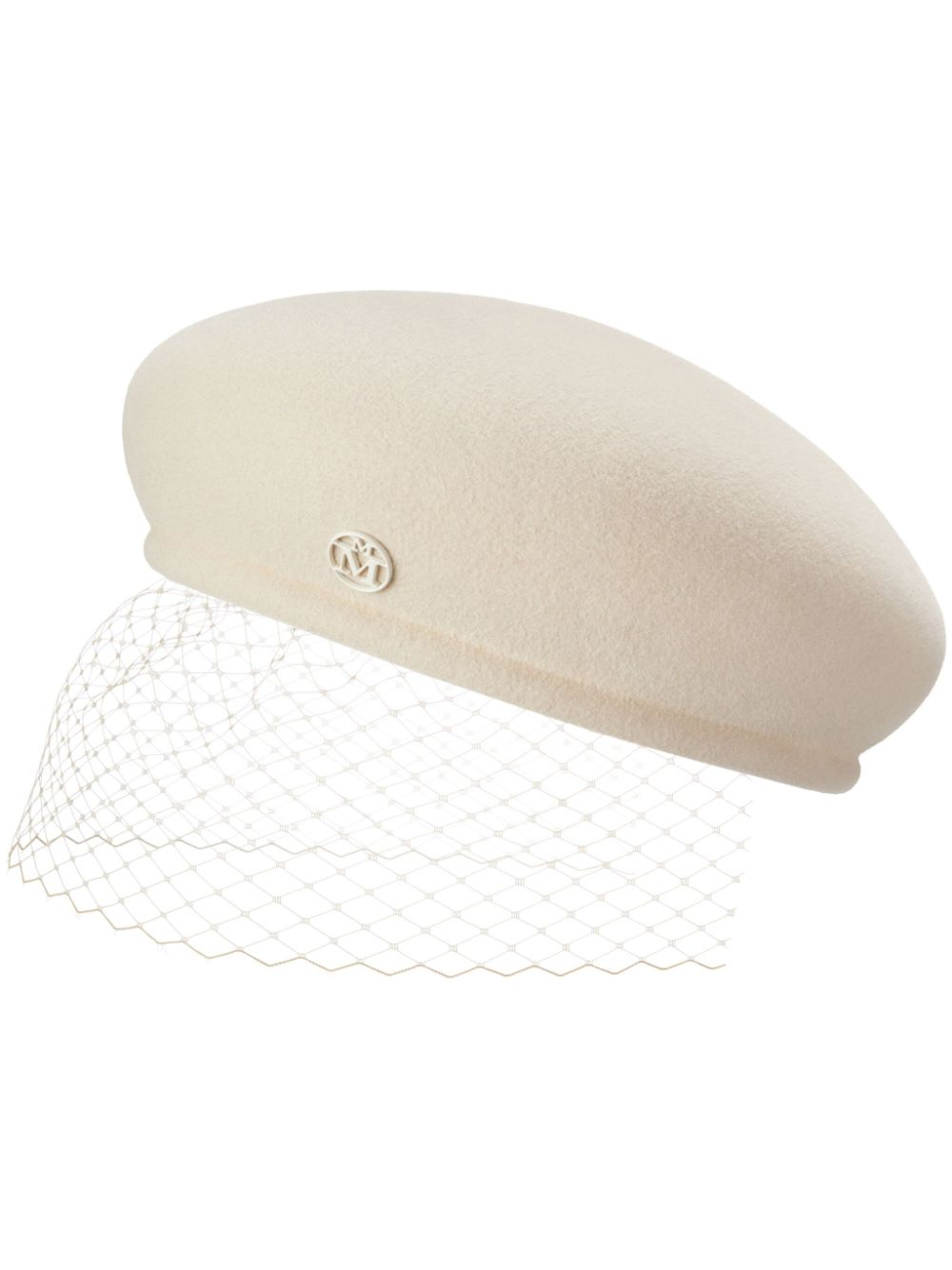 Maison Michel New Bonnie Veil beret - Neutrals von Maison Michel