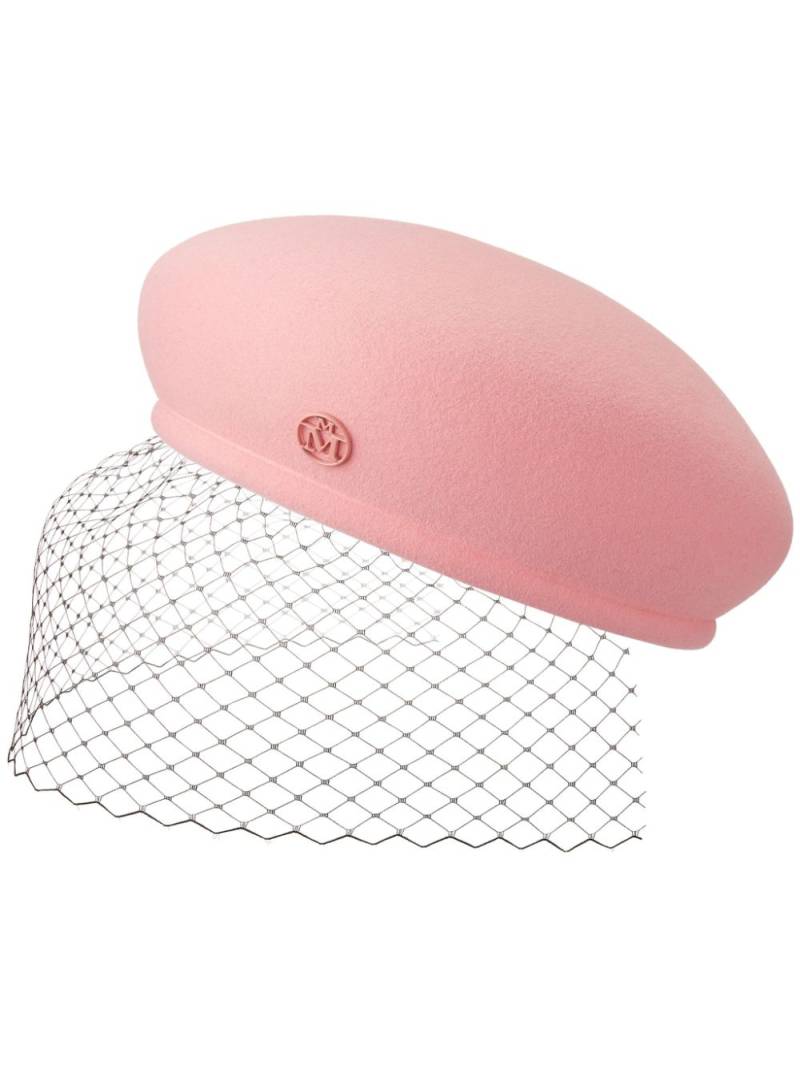 Maison Michel New Bonnie veil beret - Pink von Maison Michel