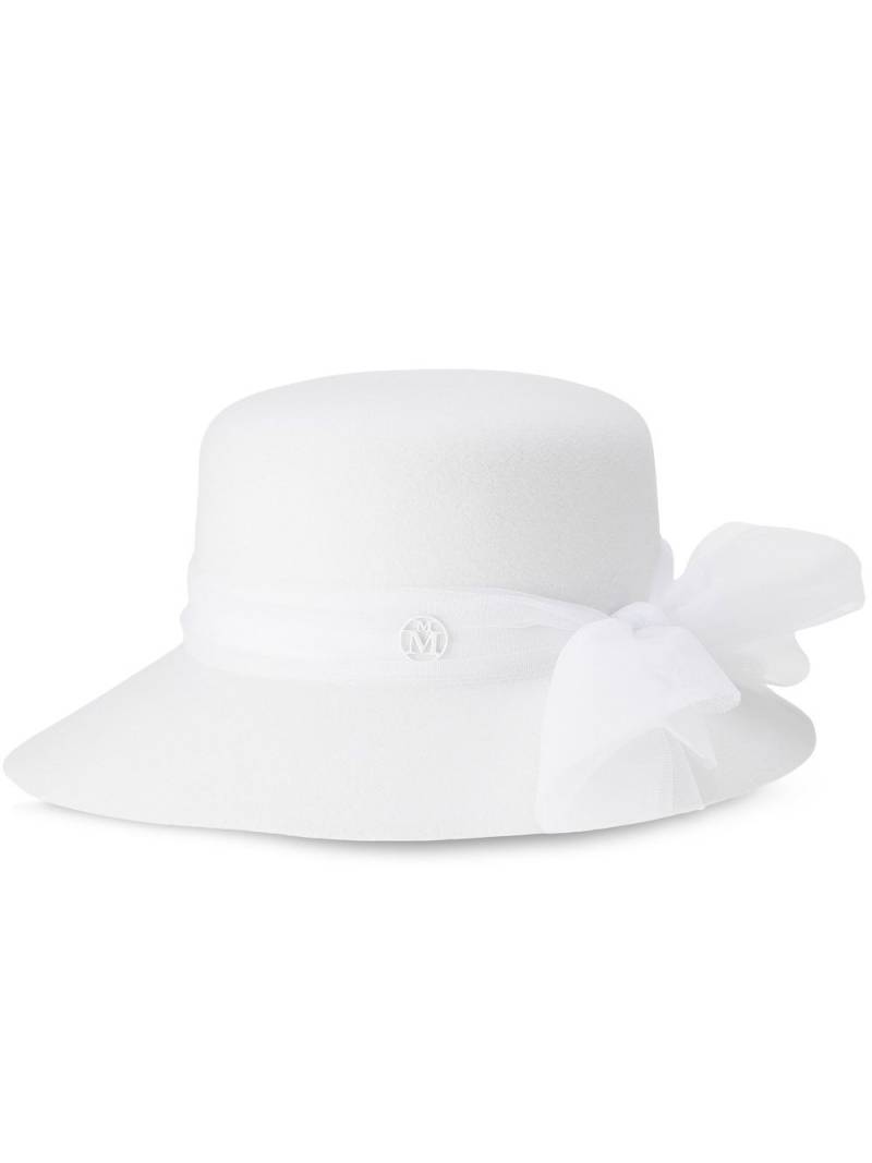 Maison Michel New Kendall cloche hat - White von Maison Michel