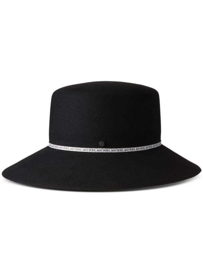 Maison Michel New Kendall collapsible hat - Black von Maison Michel