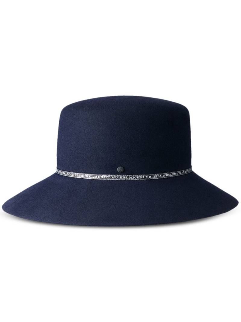 Maison Michel New Kendall collapsible hat - Blue von Maison Michel