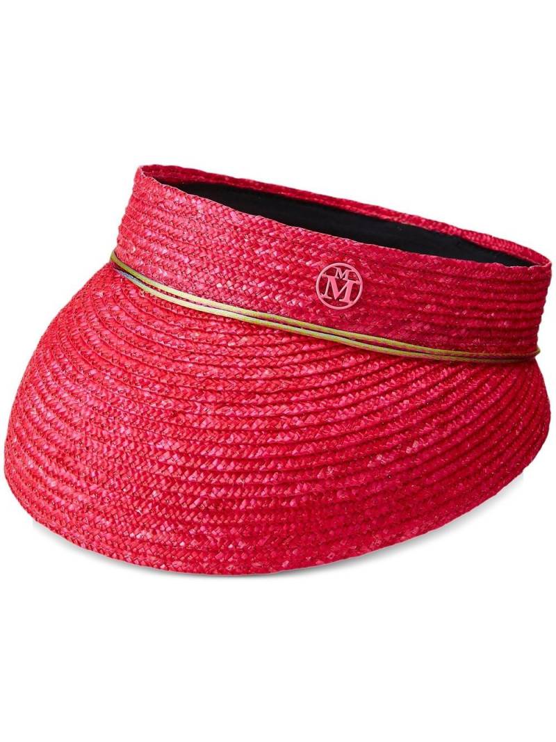 Maison Michel Patty straw visor - Pink von Maison Michel