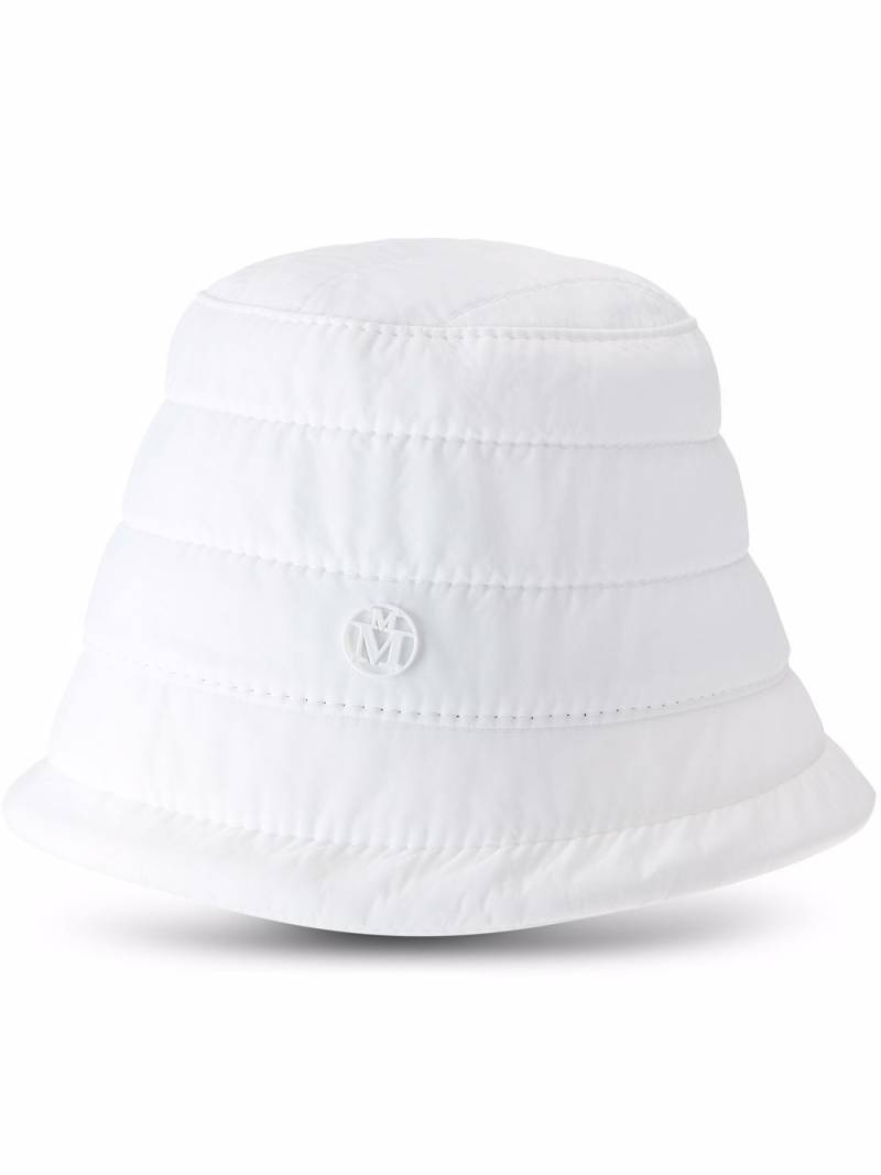 Maison Michel Souna waterproof bucket hat - White von Maison Michel