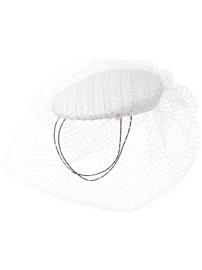 Maison Michel Tess tweed beret - White von Maison Michel