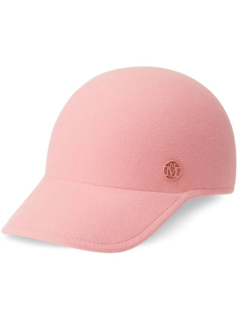 Maison Michel Tiger appliqué-logo baseball cap - Pink von Maison Michel