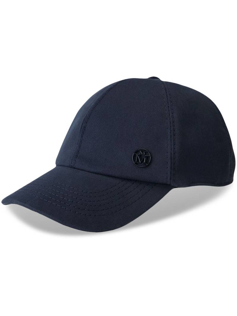 Maison Michel Tiger cotton logo-plaque cap - Blue von Maison Michel