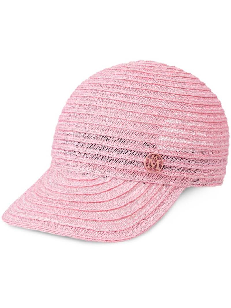 Maison Michel Tiger interwoven cap - Pink von Maison Michel