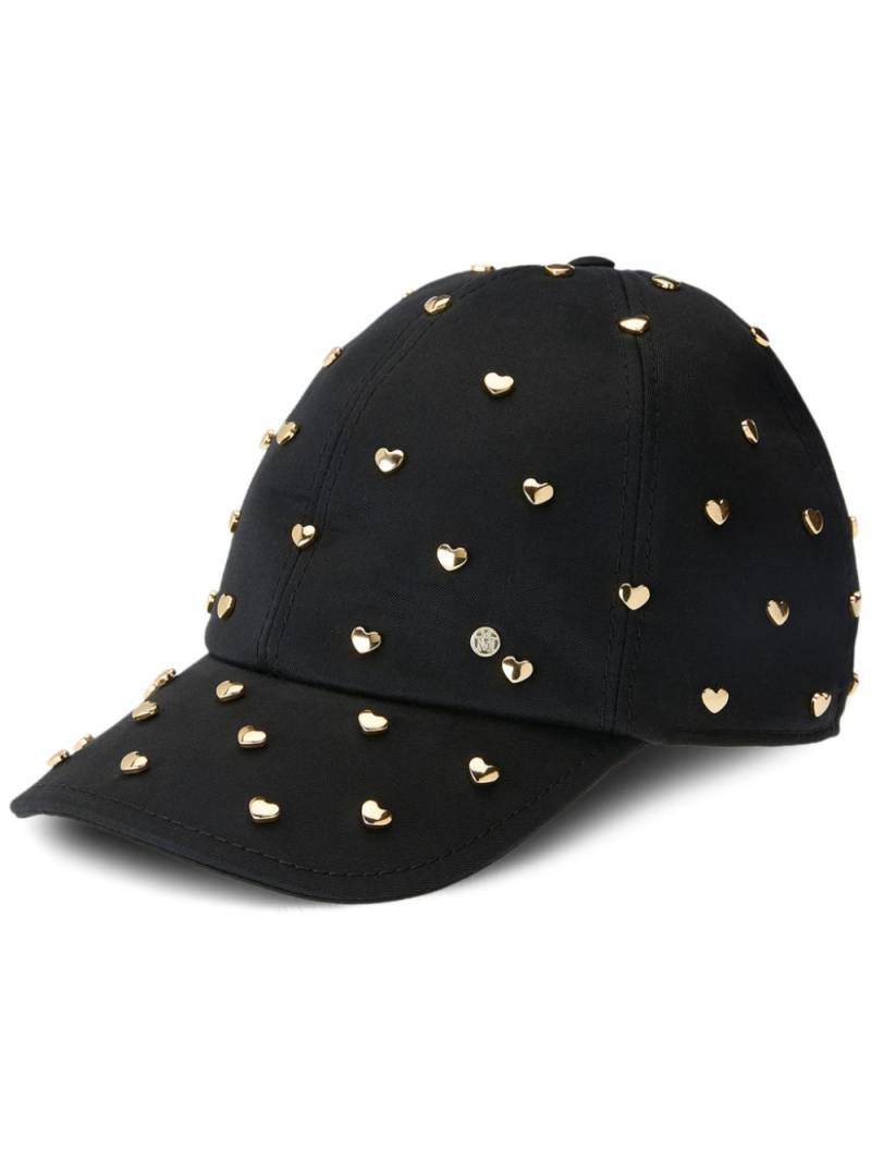 Maison Michel Tiger stud-embellished cotton cap - Black von Maison Michel