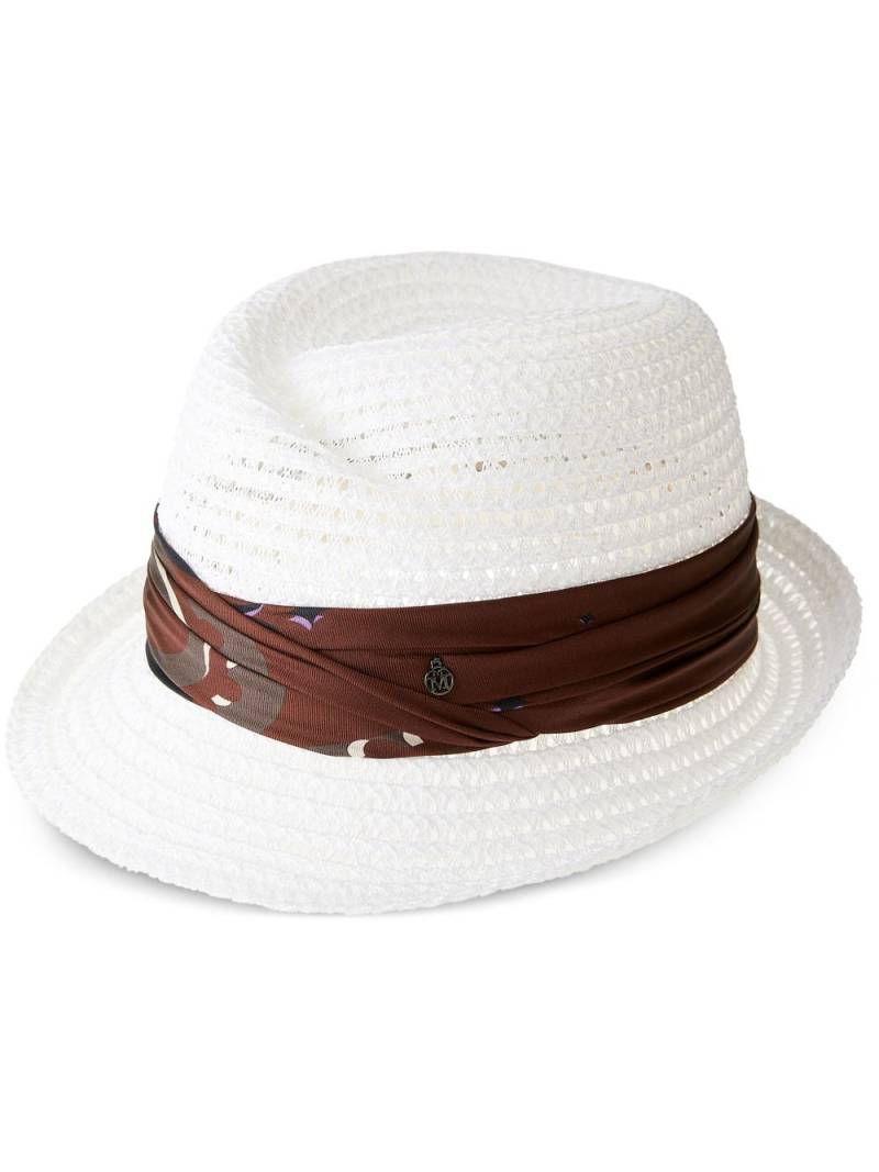 Maison Michel Virginie Up Trilby hat - White von Maison Michel