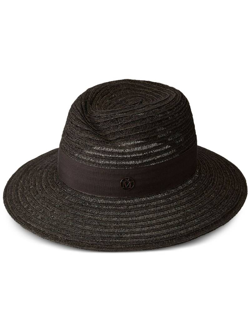 Maison Michel Virginie straw Fedora hat - Brown von Maison Michel