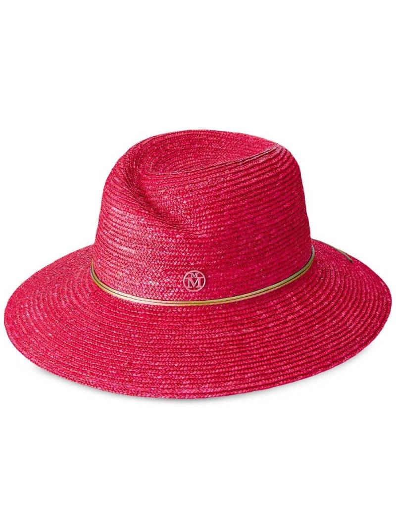 Maison Michel Virginie straw fedora - Pink von Maison Michel