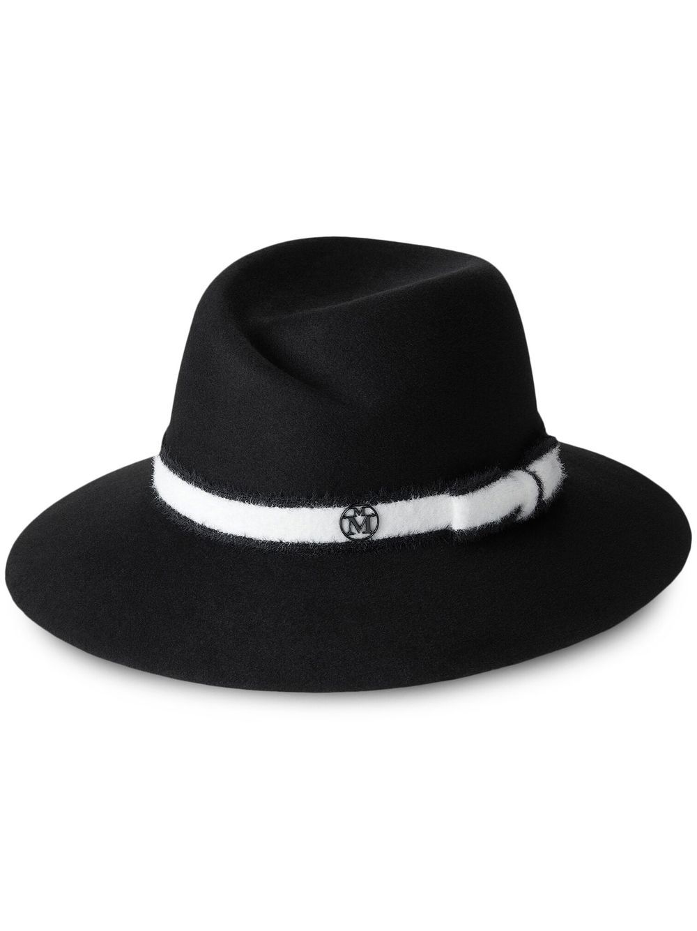 Maison Michel Virginie wool-felt fedora hat - Black von Maison Michel