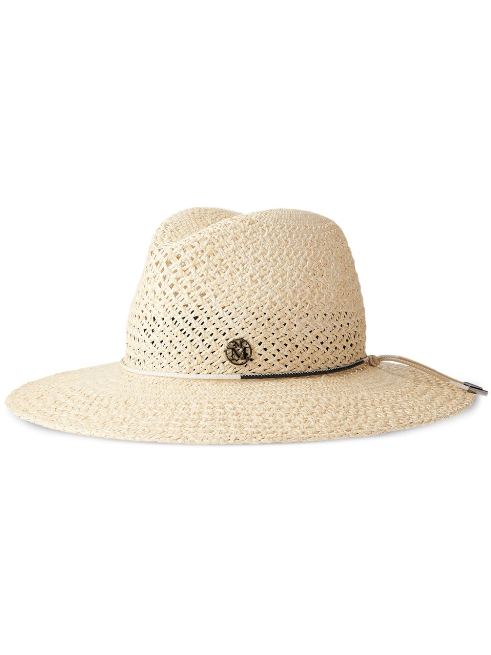 Maison Michel Zango straw fedora hat - Neutrals von Maison Michel