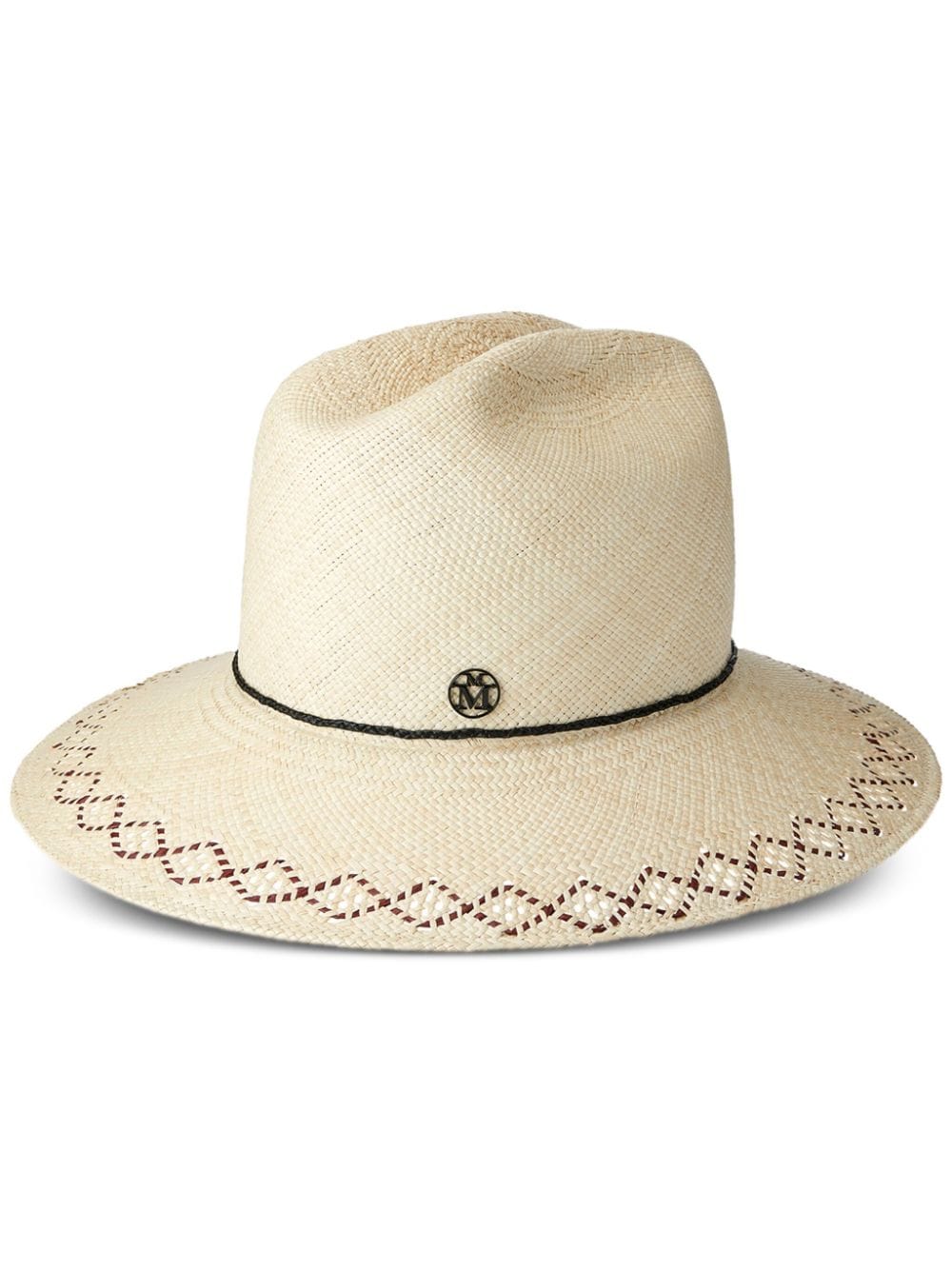 Maison Michel New Liana straw cloche hat - White von Maison Michel